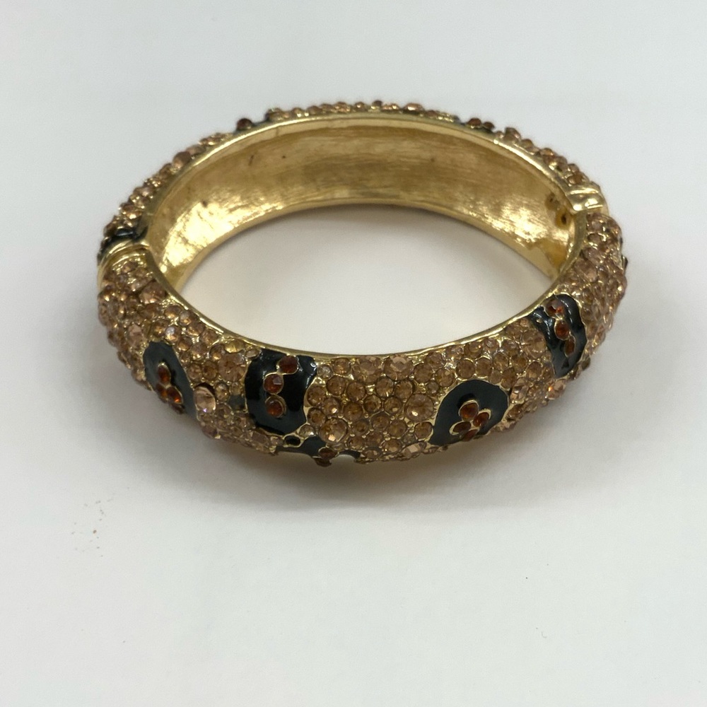Leopard crystal bracelet